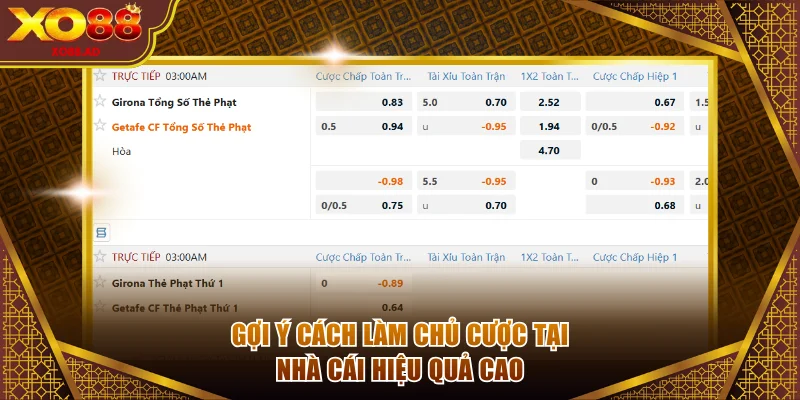 Gợi ý cách làm chủ cược tại nhà cái hiệu quả cao