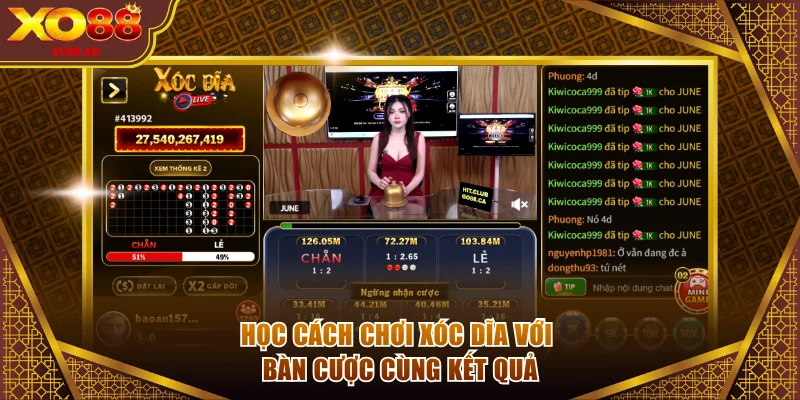 Học cách chơi xóc dĩa với bàn cược cùng kết quả