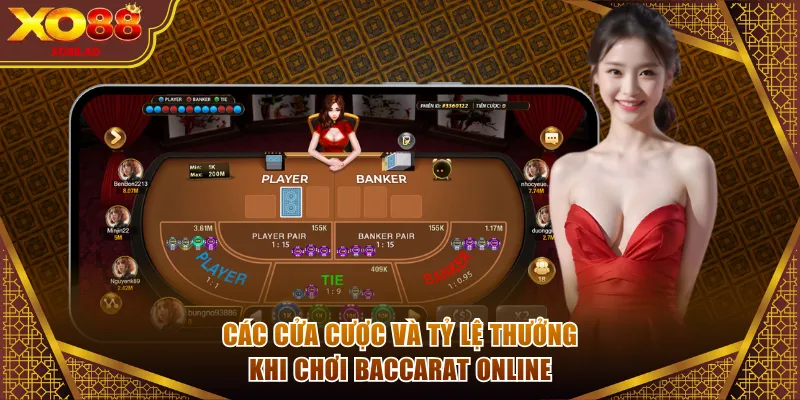 Tìm hiểu về các cửa cược và tiền thưởng khi chơi Baccarat online